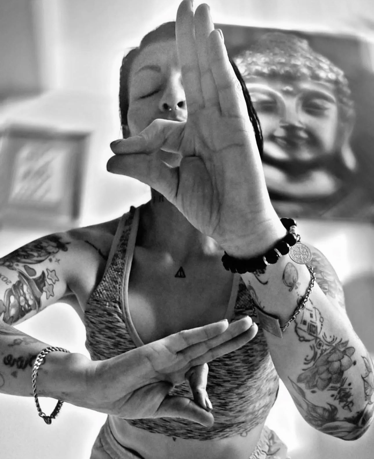 Derly Calderón durante una sesión